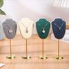 Metal Base Mini Jewelry Display Stand Velvet Jewelry Storage Display Rack Photography Props