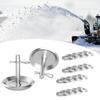 Heavy Duty Steel Snow Plow Skid Shoe Stainless Steel Adjustable Pin Replacement Skids Round Shaft Non-Slip Design Snow Plow Feet