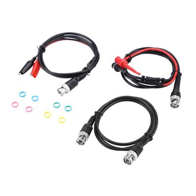 P1260 Coaxial Cable BNC To BNC Crocodile Chip Test Hook Testing  Kit