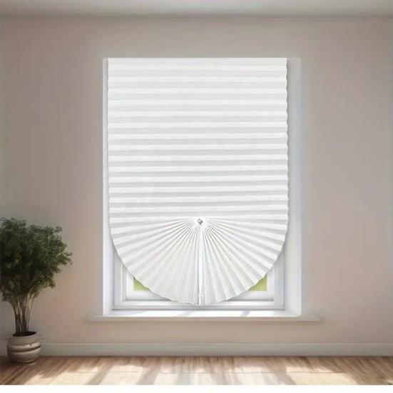 Cordless Window Blinds Cut To Size Stick On Temporary Blinds No Drill Pleated Blinds for Windows Doors Home Nursery Bedroom Kitchen Bathroom
