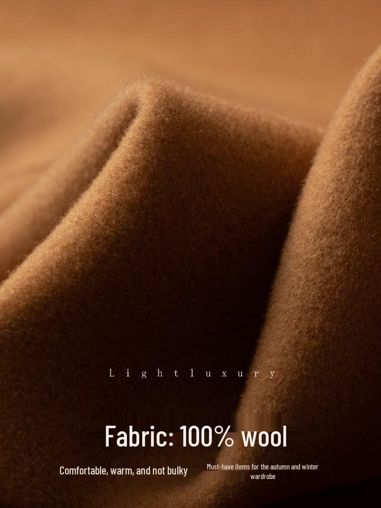 Trench da Donna di Media Lunghezza Doppiopetto in Lana e Cashmere - Collezione Autunno/Inverno
