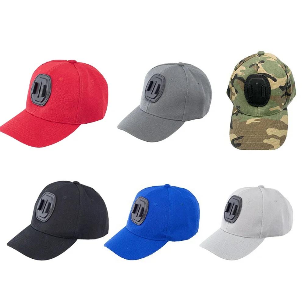 Baseball Cap with Action Camera Bracket Mounting Bracket for Gopro Hero 12 11 10 9 8 7 6 5 4 3 Insta360 X3 X2 Eken SJCAM DJI