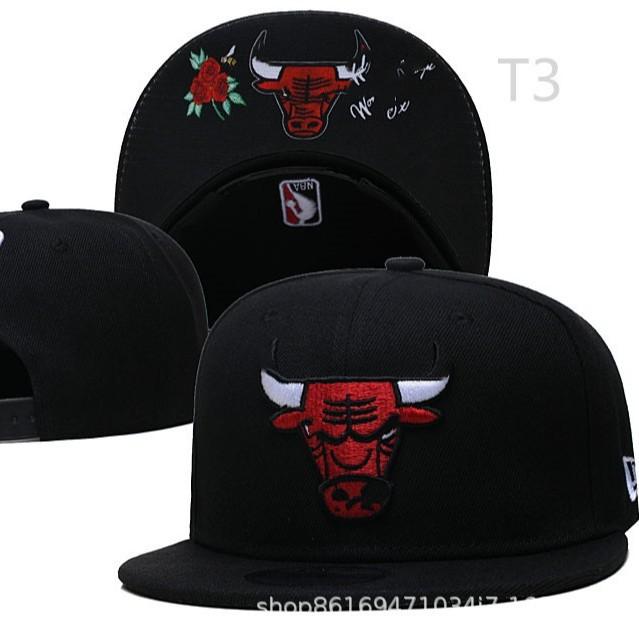 Source Baseball Cap Basketball League Bull Hat Street American Retro Embroidery Flat Edge Bull Head Casual Hat