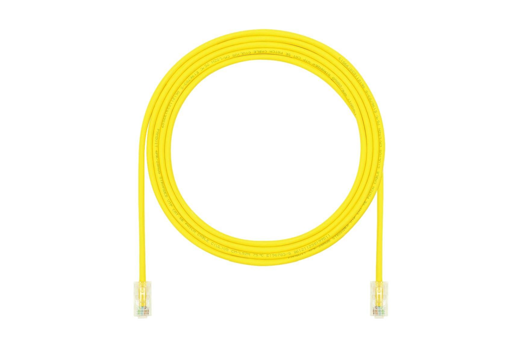

Panduit Cat5e LAN Cable, Ultra-Thin, Professional Grade, 15m, Yellow, UTP28CH15MYL