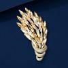 Temperament-Cluster-Räucherstäbchen-Ohrbroschen-Brosche High-End feminine Eleganz Kristall-Weizenähren-Brosche Light Luxury High-End-Anstecknadel Anzug mit Accessoires