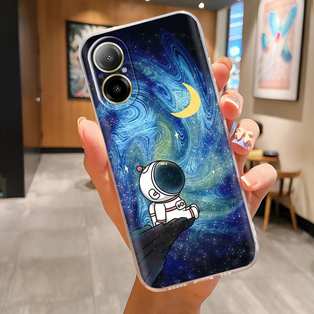 For Oppo Realme C67 4G Case Phone Case Pretty Butterfly Patterns Soft Slim TPU Clear Silicone Bumper For Realme C67 4G RealmeC67