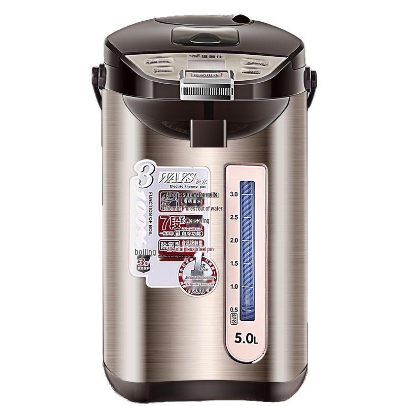 Vios Electric Kettle: 304 Stainless Steel, 4L/5L/6L, Auto-Insulating