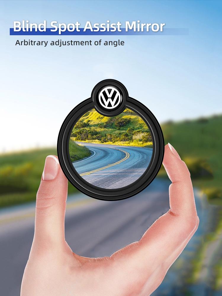 RSQ1 Car Stickers Rearview Mirror Auxiliary Blind Spot Assist Mirror with Suction Cup For VW Scirocc Beetle Tiguan Sharan Touran