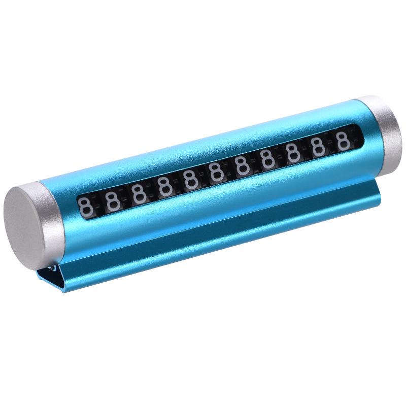 Adjustable Temporary Parking Sign: Aluminum Car Phone and Number Plate