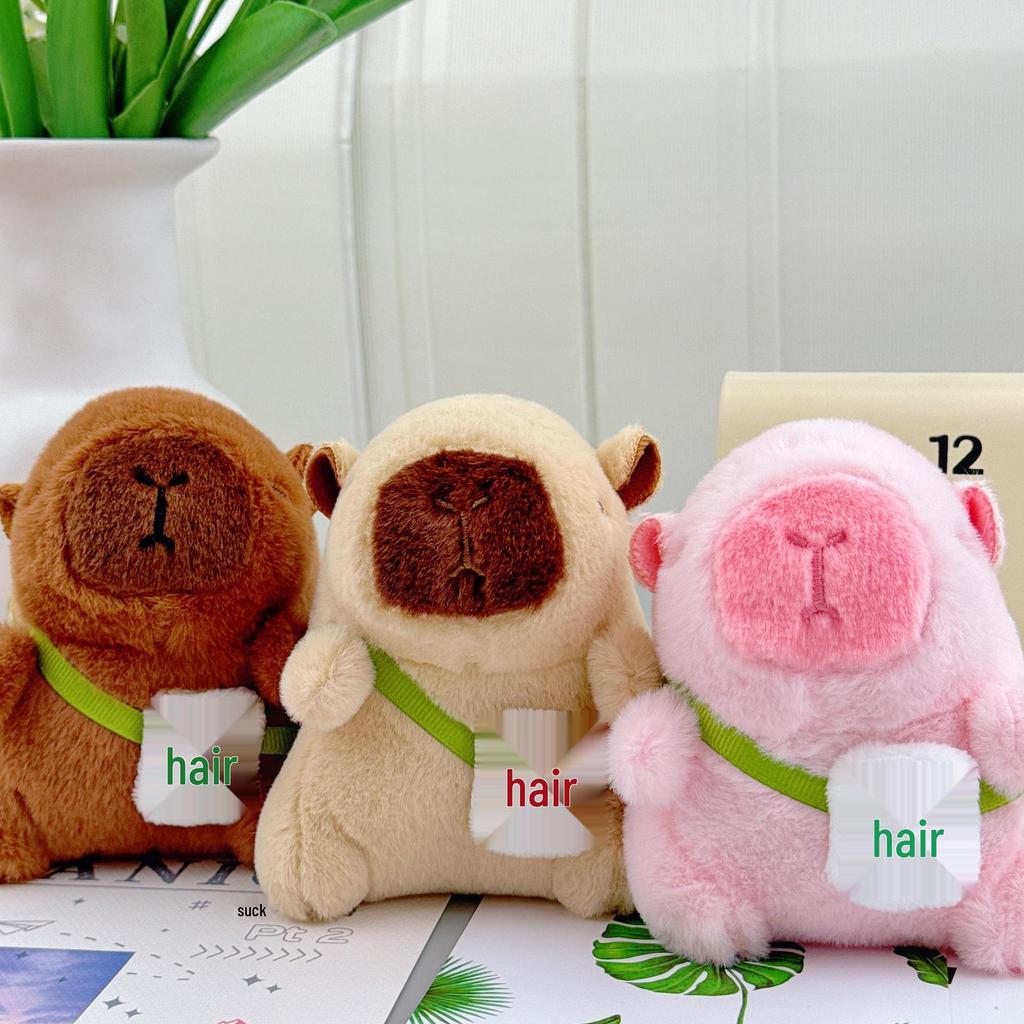 Capybara Pendant Plush Keyring - Birthday Gift Rag Doll