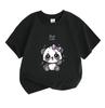 Kids Boys Girls Cute Panda Print T-Shirt, 100% Cotton Short