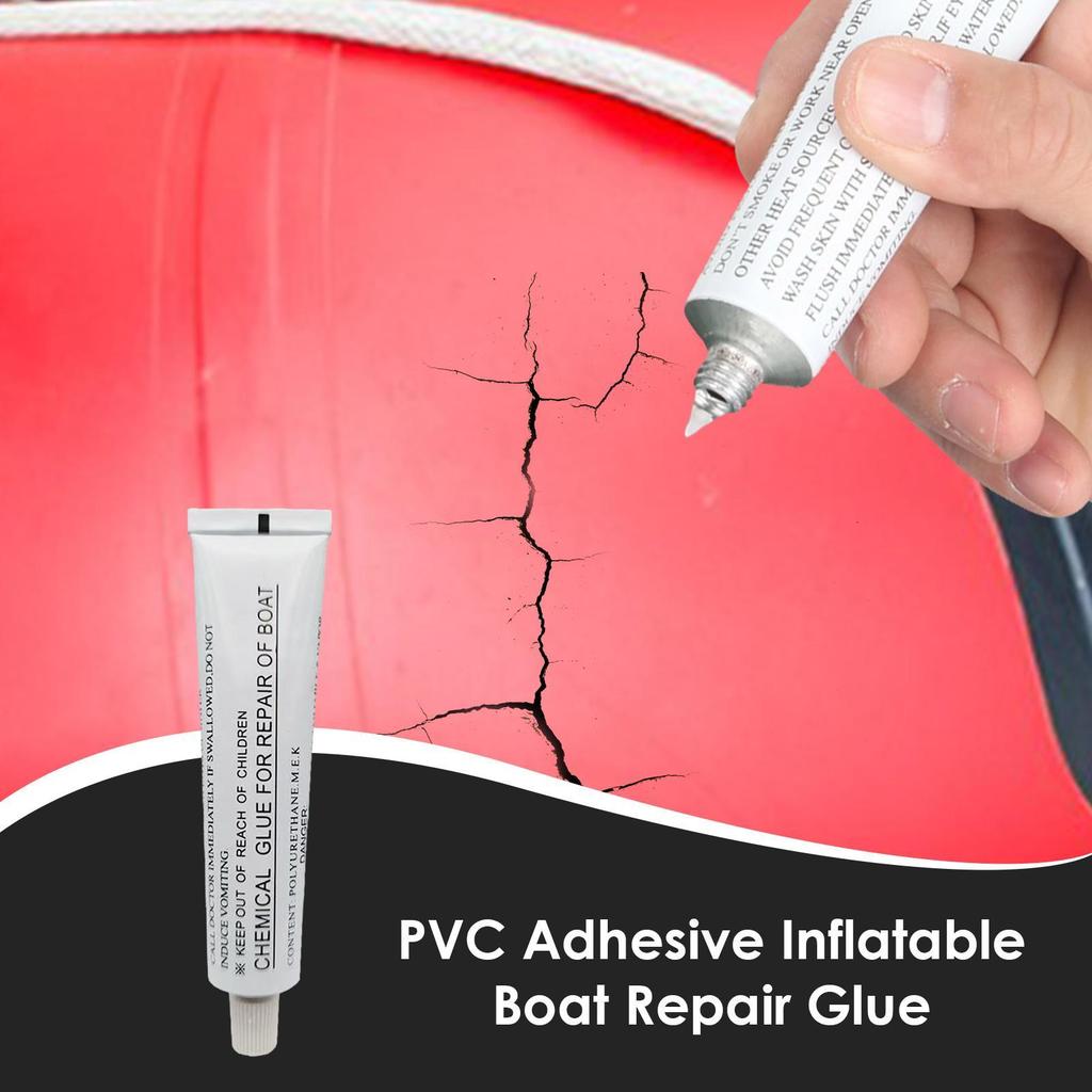 PVC Glue for Inflatable Boat 30ml PVC Inflatable Boat Glue Strong Adhesive Repair Tool for Kayak Paddle Boat Inflatable Boat