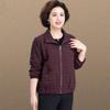 Petite Women's Plus Size Autumn Casual Short Jacket for Middle-Aged and Elderly