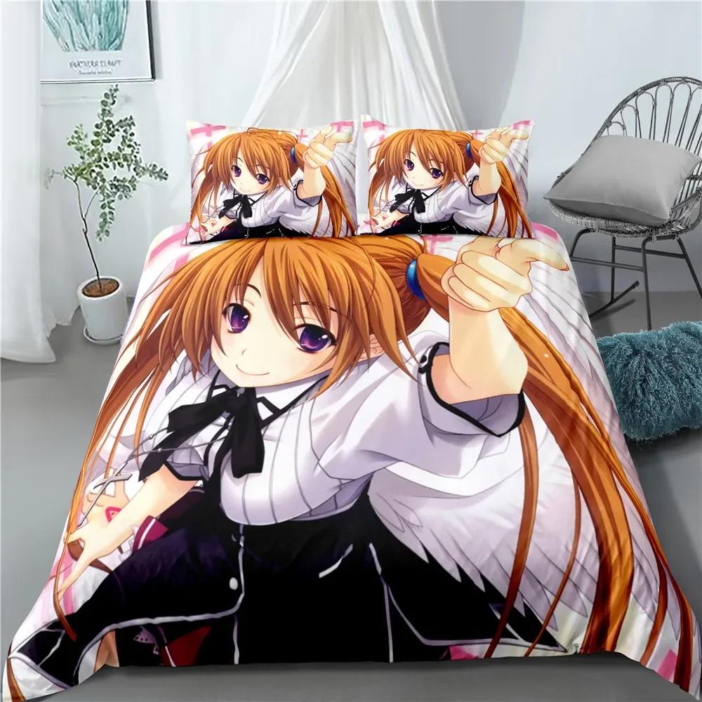 Anime High School Dxd 3D Printed Bedding Set Duvet Covers Pillowcases Comforter Bedding Set