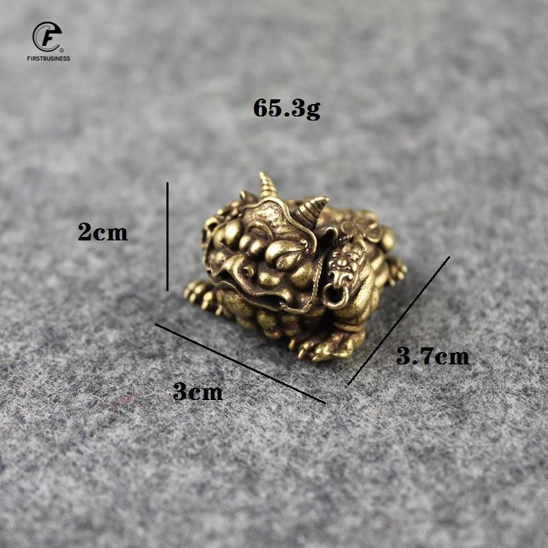 solid copper Frog Feng Shui Toad Chinese Golden Frog Money Lucky Fortune Wealth Office Tabletop Ornament Home Decor Lucky Gifts