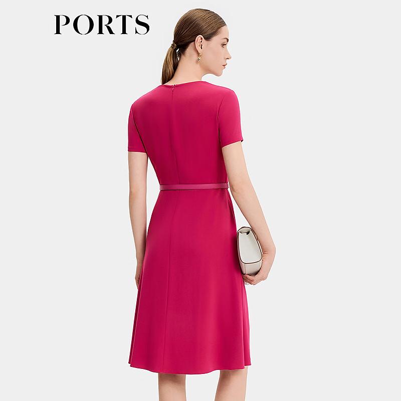 PORTS Women's Elegant Tri-acetate Midi Dress