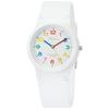 [Citizen Q&Q] Watch Analog Waterproof Urethane Band VS20-001 White Multicolor White/Rainbow