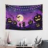 Halloween Girl Pumpkin Mountain Print Tapestry Wall Hanging Blanket Tapestry Home Decor Items Wall Decorations