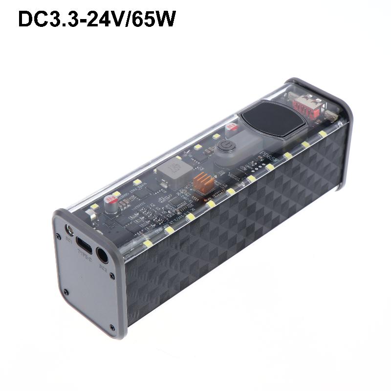 18650 Battery Storage Box 8 Cell PD 45W Fast Charging Power Bank Case DIY Rechargeable Kit for Camping Business Trips