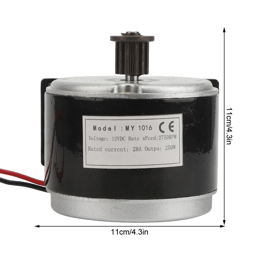 12V 250W Synchronous Wheel Mechanical Power Motor for Electric Scooter Electric Bike