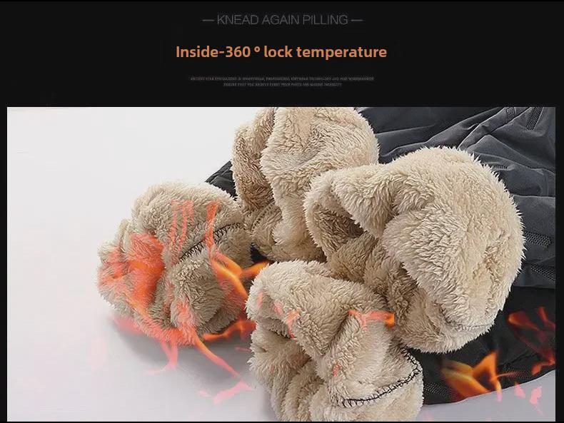 Men's Winter Fleece-Lined Waterproof Windproof Pants - Thick, Warm, and Comfortable for Middle-Aged Dads