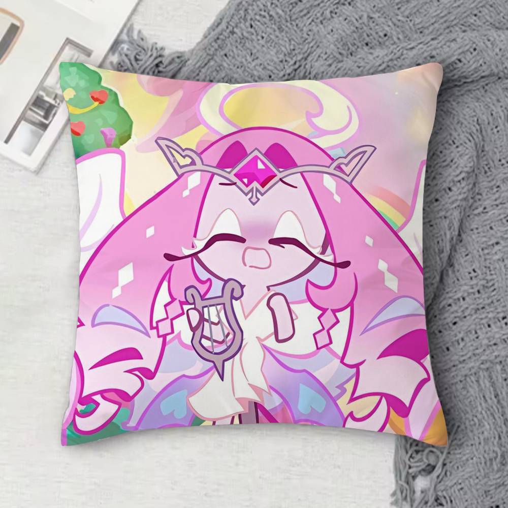 Eternal Sugar Cookie Tinplate Doublesided Printed Square Decorative Cushion Cover for Sofa Living Room Home Decor