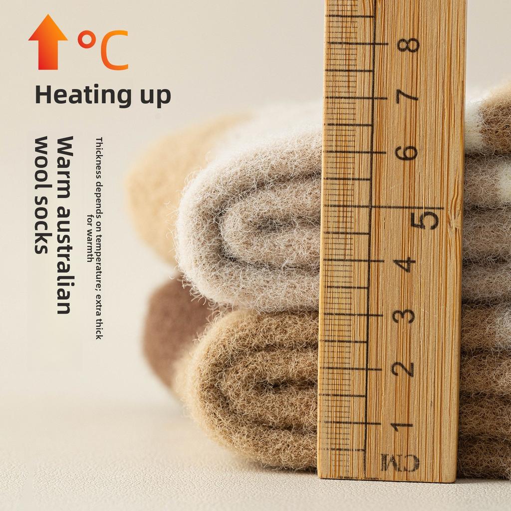 Men's Woolen Thickened Mid-calf Socks for Winter, Suitable for Sports, Sweat-absorbing and Odor-resistant, Autumn-winter Long Socks