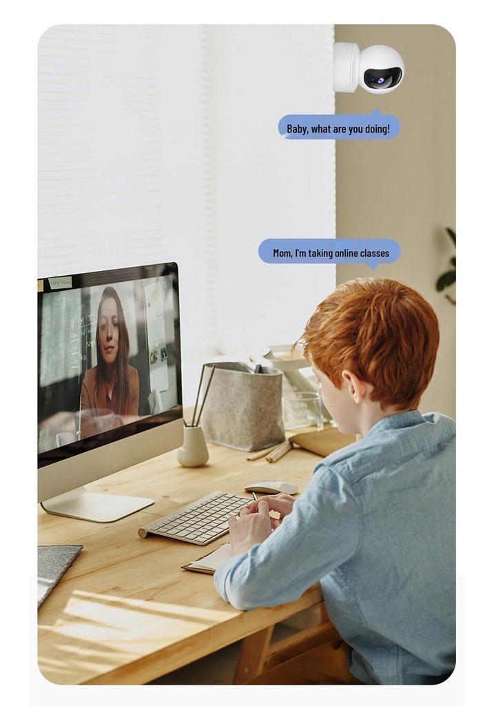 360° Smart WiFi Indoor Wireless Camera with Remote Mobile Monitor and HD Vision