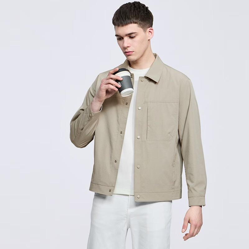 Men's Casual Lapel Windbreaker Jacket