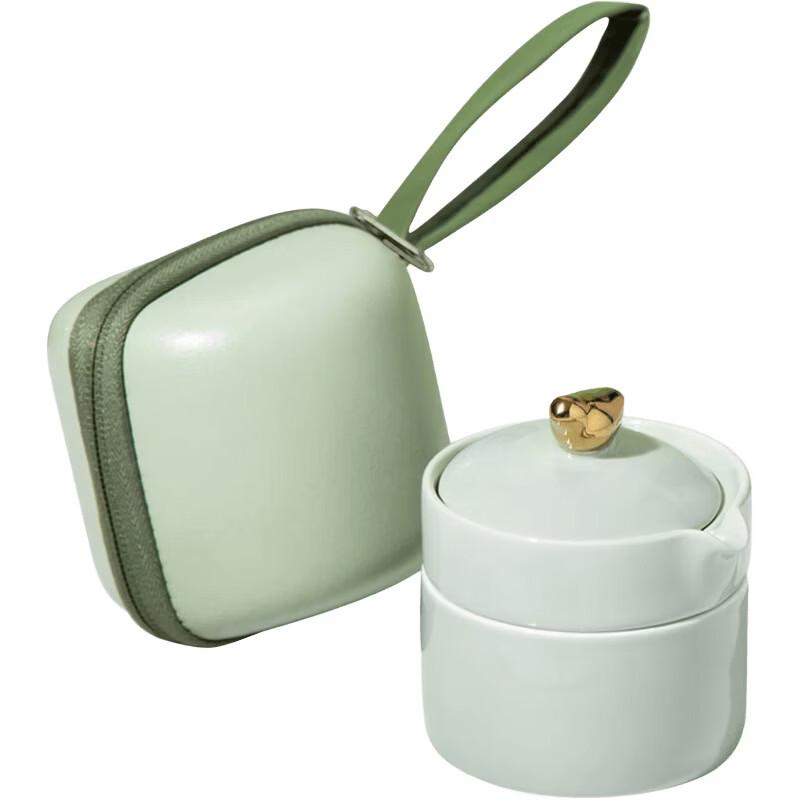 Veido Little Bird Portable Ceramic Tea Set (1 Teapot, 1 Teacup)