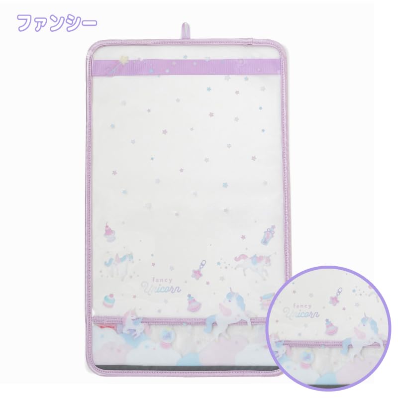 Mother Garden School Backpack A4 Unicorn Fancy Backpack Cover for Cover, Size, Pattern, Girls' Transparent, Cute, Reflective, Light-Up School,