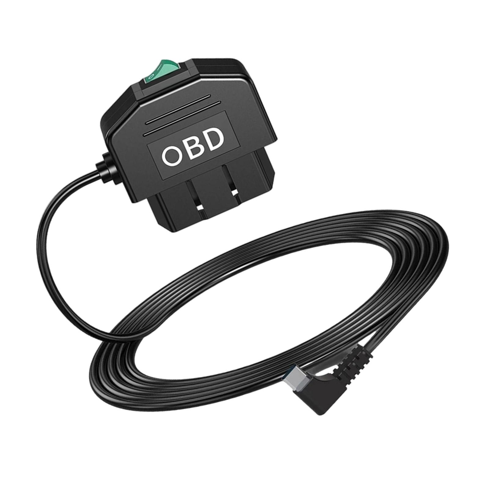 

High Efficiency OBD Dashboard Camera Power Cable with 12V to 24V Conversion & Safety Features Intelligent OBD Camera Cable
