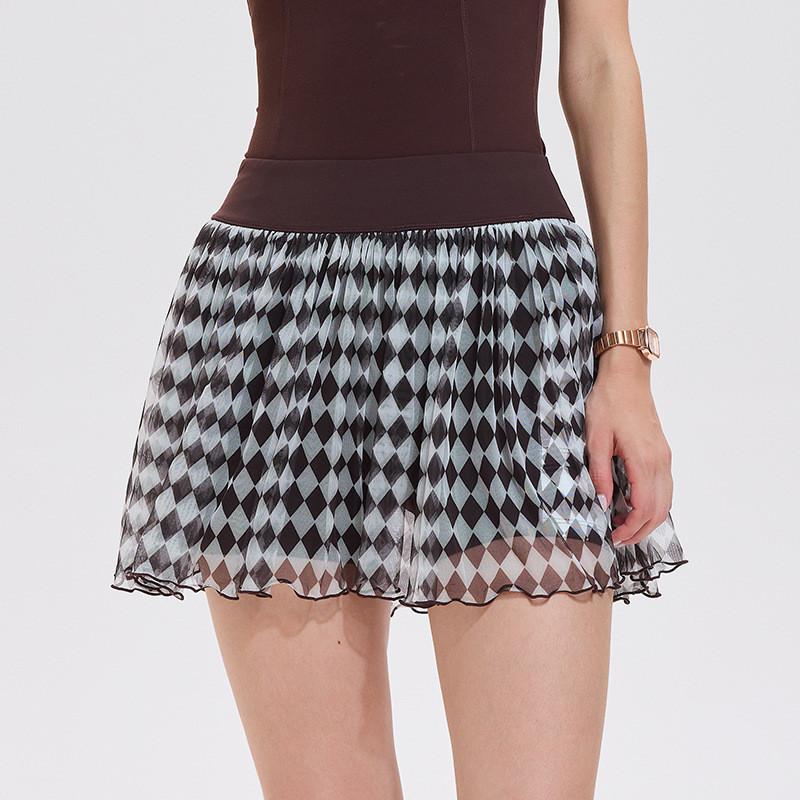 High Waist Athletic Skirt For Women With Breathable Nylon Fabric For Running And Fitness