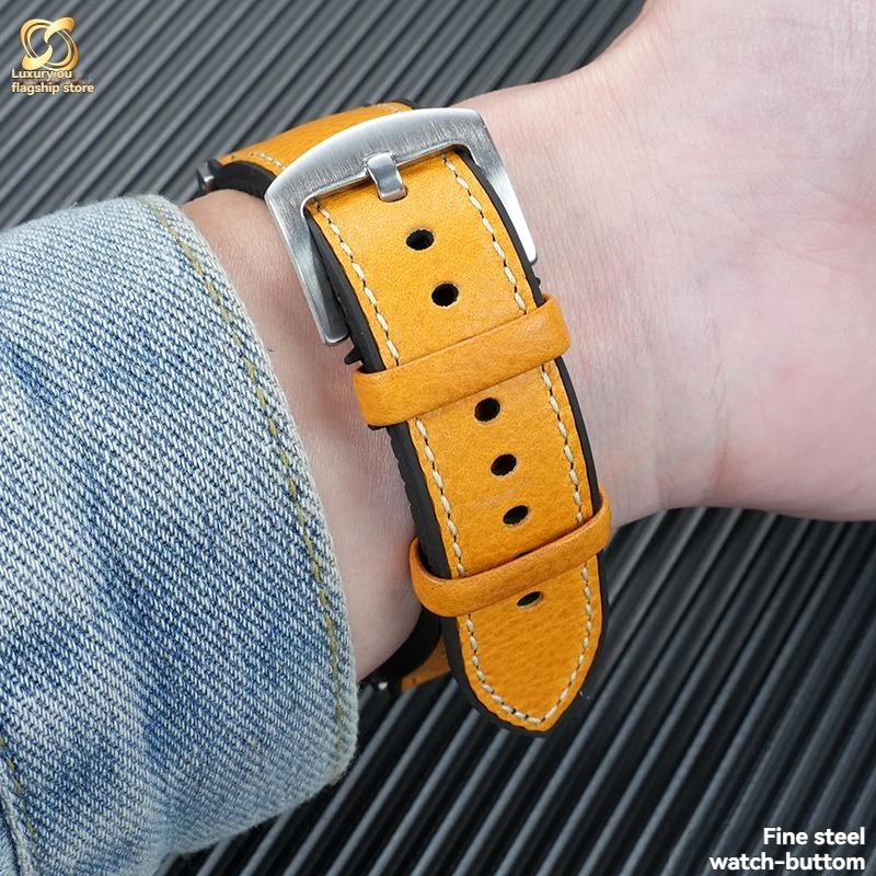 Cinturino in pelle italiana e silicone Per Casio G-SHOCK Steel Heart serie GST-B400 cinturino per orologio alla moda casual