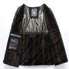 Dad's Cotton Coat and Cotton Jacket Can Be Removable Inner Jacket Plus Velvet Inner Lining Large Fur Collar Large Size