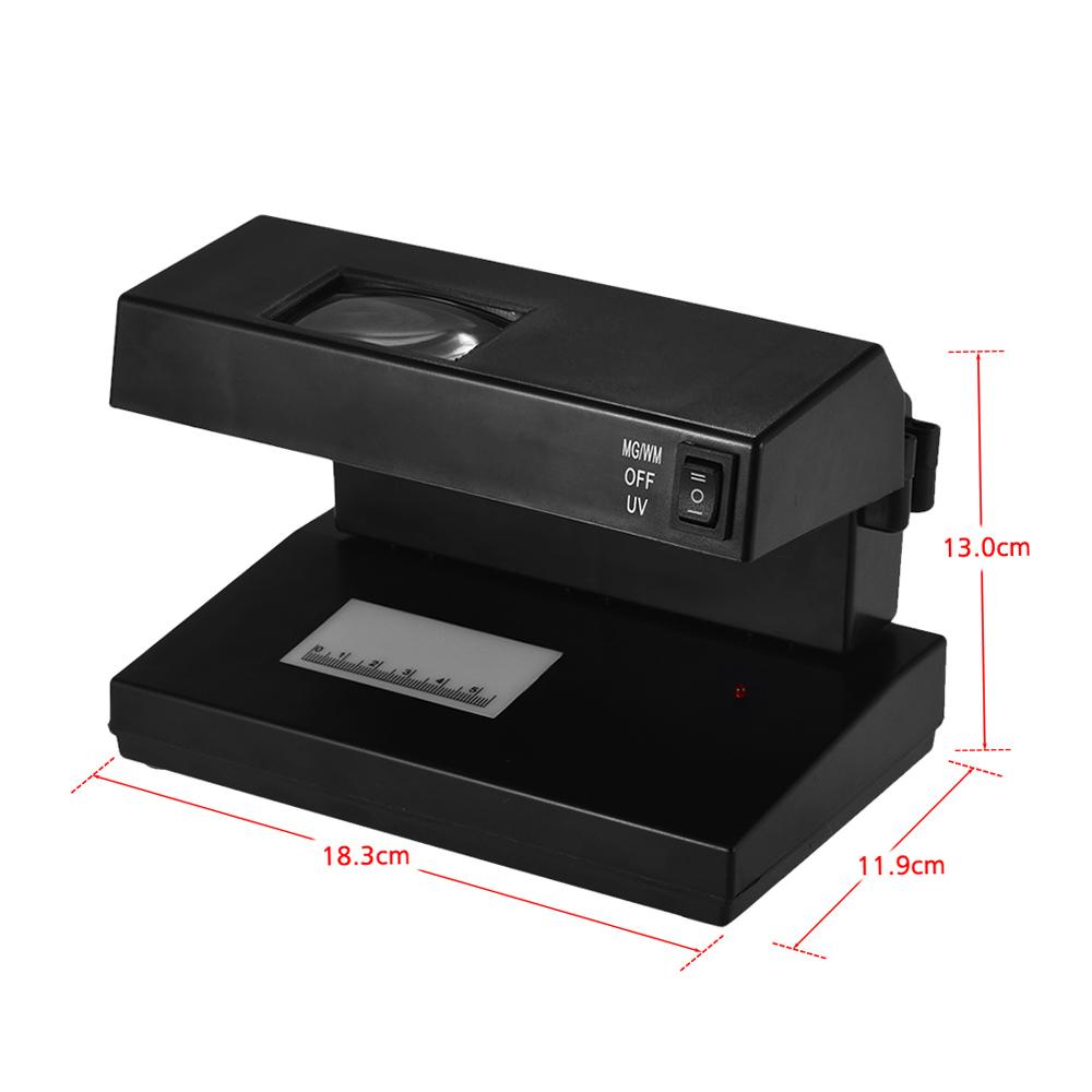 Portable Desktop Counterfeit Bill Detector Cash Currency Banknotes Checker Machine Support Ultraviolet /Watermark Money Tester
