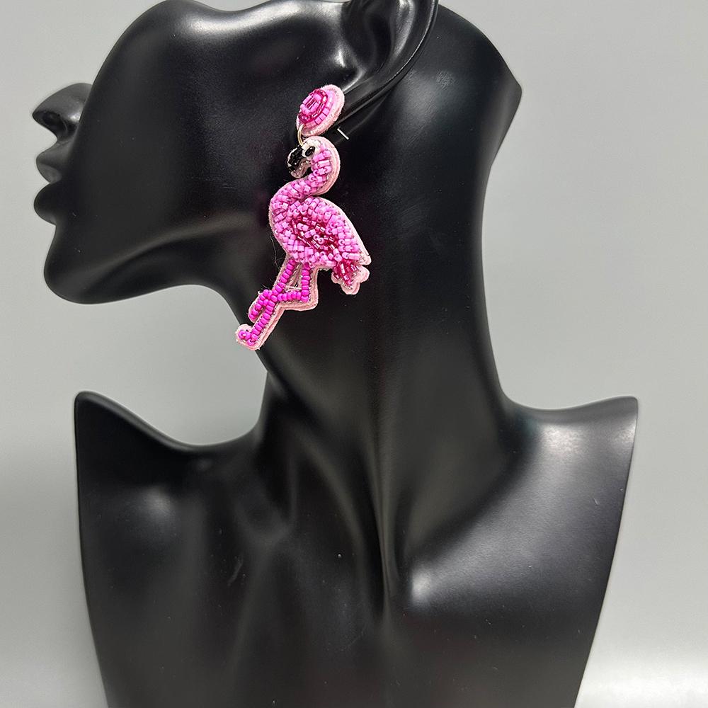 AHAYA Lifelike Animal Earrings 3D Butterfly Parrot Design Dynamic Dangle Vintage Women's Jewelry Unique Personality Statement