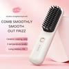 Cordless Hair Straightener Brush, USB Rechargeable 2 in 1 Hair Straightener and Curler, Portable Hair Straightening Brush with 3 Temperature Settings