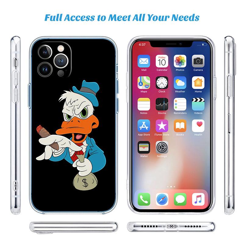 DuckTales Donald Duck Transparent Phone Case for Samsung Galaxy A04 A04S A14 A23 A34 A54 M23 M33 M52 M53