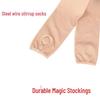 Slip-On Foot Bath Socks: Easy-Fit, Breathable Steel Stockings, Plus Size, Anti-Snag, Perfect for Spring and Autumn.