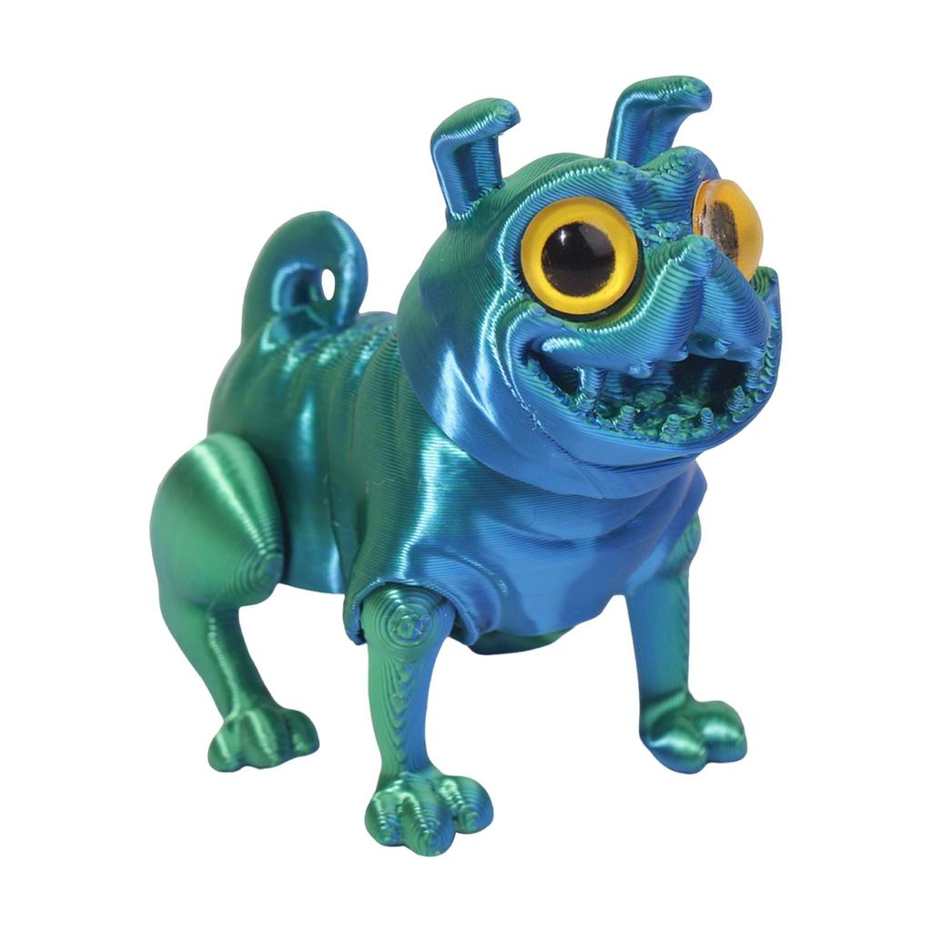 3D Printed Multi-color Puppy Crafts Ornaments Gifts Creative Hand-made Animal Joint Activity Model