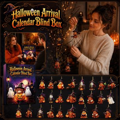 2D Acrylic Pendant Halloween Advent Calendar Day Gift Box for Kids and Adults