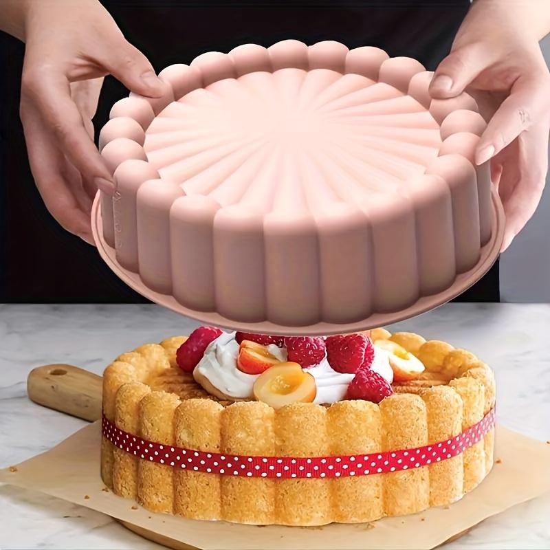 Antihaft-Silikon-Kuchenform, 100-fach faltbare runde Kuchenform, Sonnenblumen-Hähnchen-Kuchenform für Küche und Haushalt, Backwerkzeug