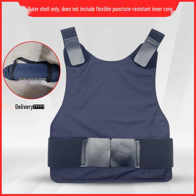 Flexible Stab-Proof Vest Outer Carrier with Storage Bag One Size