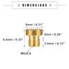 Motoforti Uniwersalne dysze gaźnika motocyklowego Dysze główne M6x0.8 55 58 60 62 65 68 70 72 75 78 80 82 85 88 90 92 Trwały metal Złoty odcień S