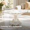 Snack Tray with Pedestal Sturdy Footed Spacious for Hosts