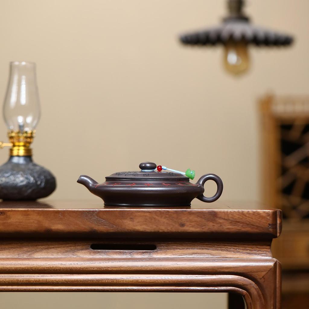 Yixing Zisha Chi Long Teapot - Semi-Handmade Kung Fu Tea Brewing Set