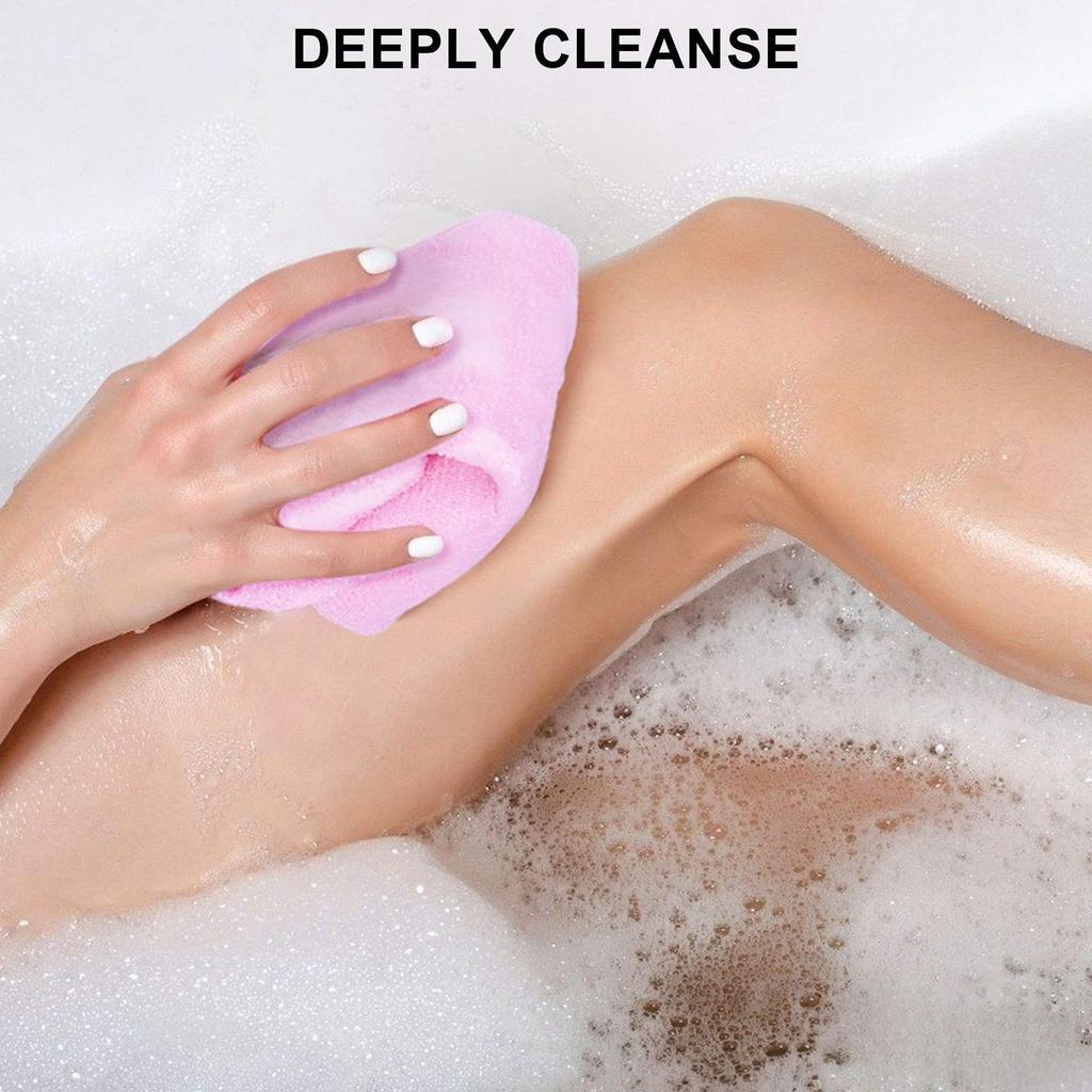 Korean Style Exfoliating Towel - African Net Sponge Bath & Shower Back Scrubber