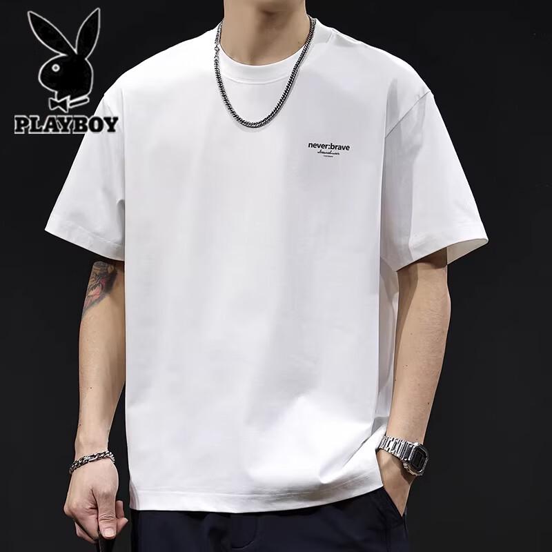 Playboy Men s Tech Cotton Short Sleeve T-Shirt L