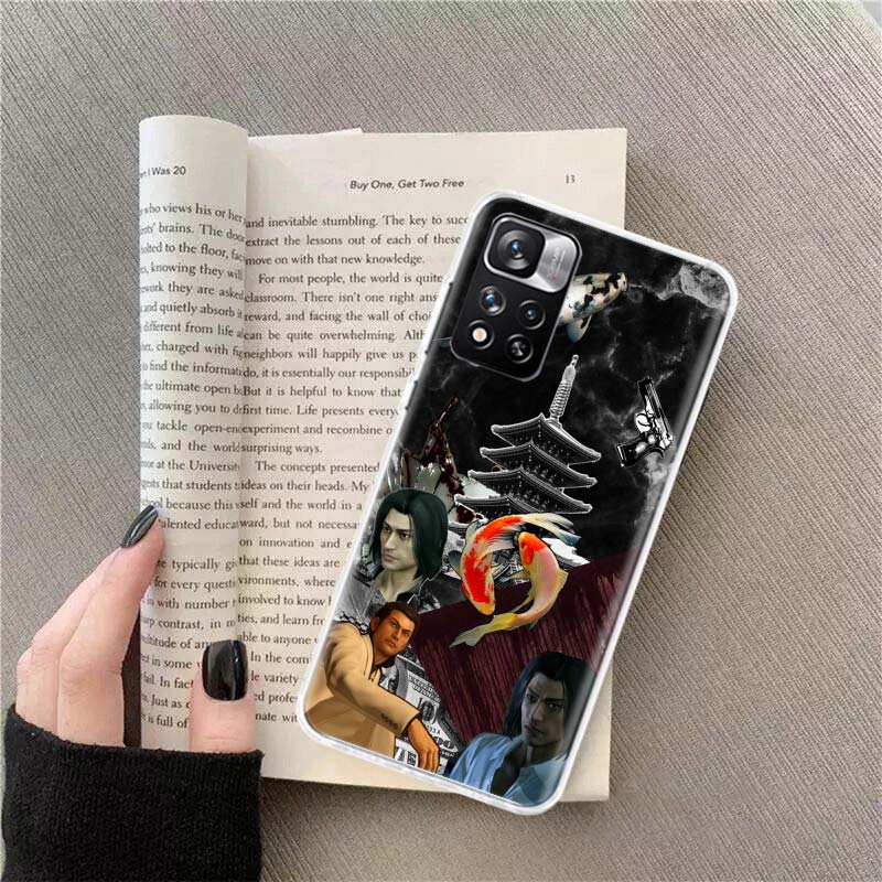 Yakuza 0 Game Phone Case For Redmi Note 13 12 Pro Plus 14 15 Pro 5G 11 11T 11E 11S 10 Pro 10S 9 9S Cover Cell Clear TPU Capa Cas